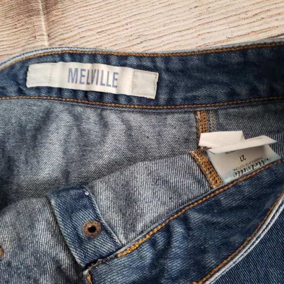 BRANDY MELVILLE Armelle button up pocketed A-line mini denim skirt 27 - Picture 5 of 7